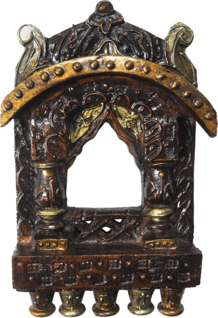 Lal Haveli Vintage Design Handmade Wood Jharoka Photo Frame Showpiece - 25.4 cm